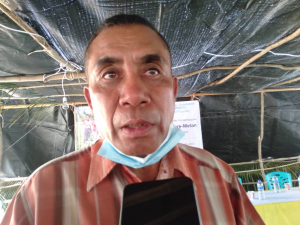 Prezidenti Autoridade Munisípiu Covalima Afonso Nogera Nahak intervista ho Jornalista Tempo Timor iha Tiliomar Covalima, Kinta (17/9). 