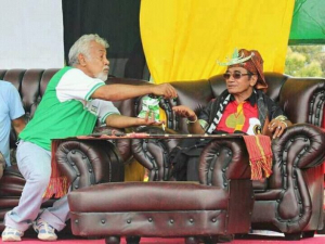 Prezidente CNRT Kay Rala Xanana Gusmao ho Atual Prezidente da Republika Dr. Francisco guterres Lu Olo iha kampana elisaun prezidensial 2017