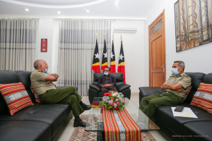 Komandante F-FDTL, Major Jeneral Lere iha enkontru semanal ho PR Lu Olo iha palasiu Prezidensial Dili