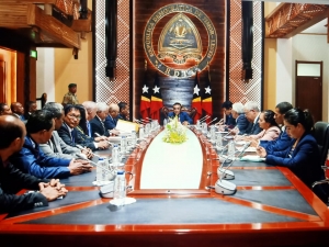Prezidente da Republika halo dialogu ho lider partidu sira husi UDT no FRENTE MUDANCA iha palasiu Prezidensial relasiona ba impasse politika nasaun Timor Leste hasoru (23/01)