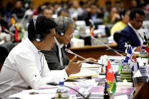 Deputadu Mariano Asanami Sabino iha plenaria Parlamentu Nasional