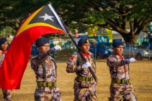 Unidade Polisia Fronteira ho Bandeira Nasional Timor Leste