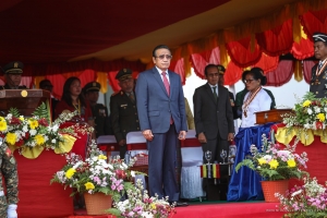 Prezidente da republika, Dr. Francisco Guterres Lu Olo iha seremonia loron Veteranus nian, iha Dili (3/3)